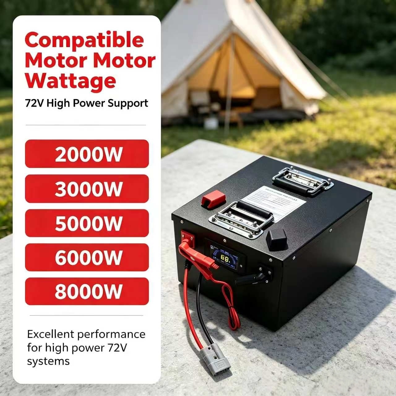 แบตเตอรี่ลิเธียม LiFePO4 แบบชา - 72V 60Ah Lifepo4 Battery Pack บทวิจารณ์และราคา